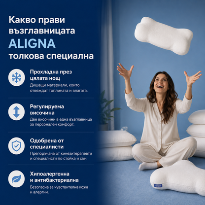 Aligna™ Възглавницата за Сън Без Болки - Край на Сутрешната Схванатост