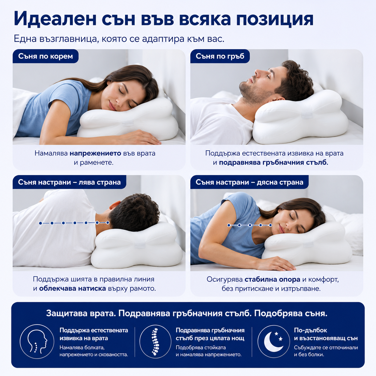 Aligna™ Възглавницата за Сън Без Болки - Край на Сутрешната Схванатост